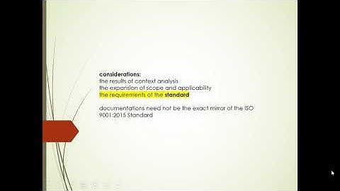 QMS (ISO 9001:2015) video 3 - Enhancing QMS Documentation