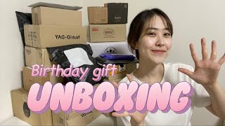 22살 생일선물 언박싱, 20대 21가지 선물 추천 ✩‧₊ ◡̈⋆* … unboxing ASMR