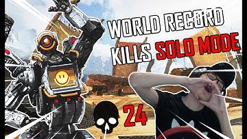 NEW APEX LEGENDS 24 KILLS WORLD RECORD (SOLO MODE)