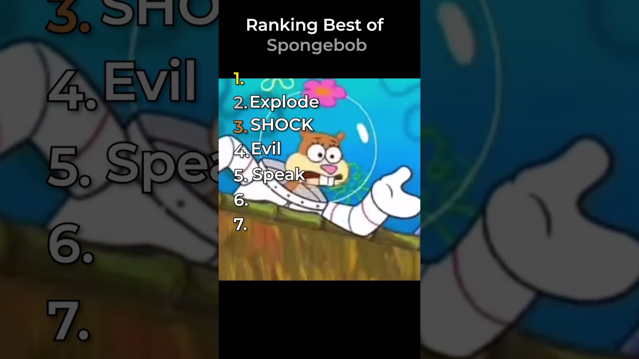 Best Of Spongebob Ranking Tiktok Funny