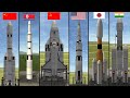 KSP: The Biggest Rockets From Every Country Re-created In Kerbal Space Program!