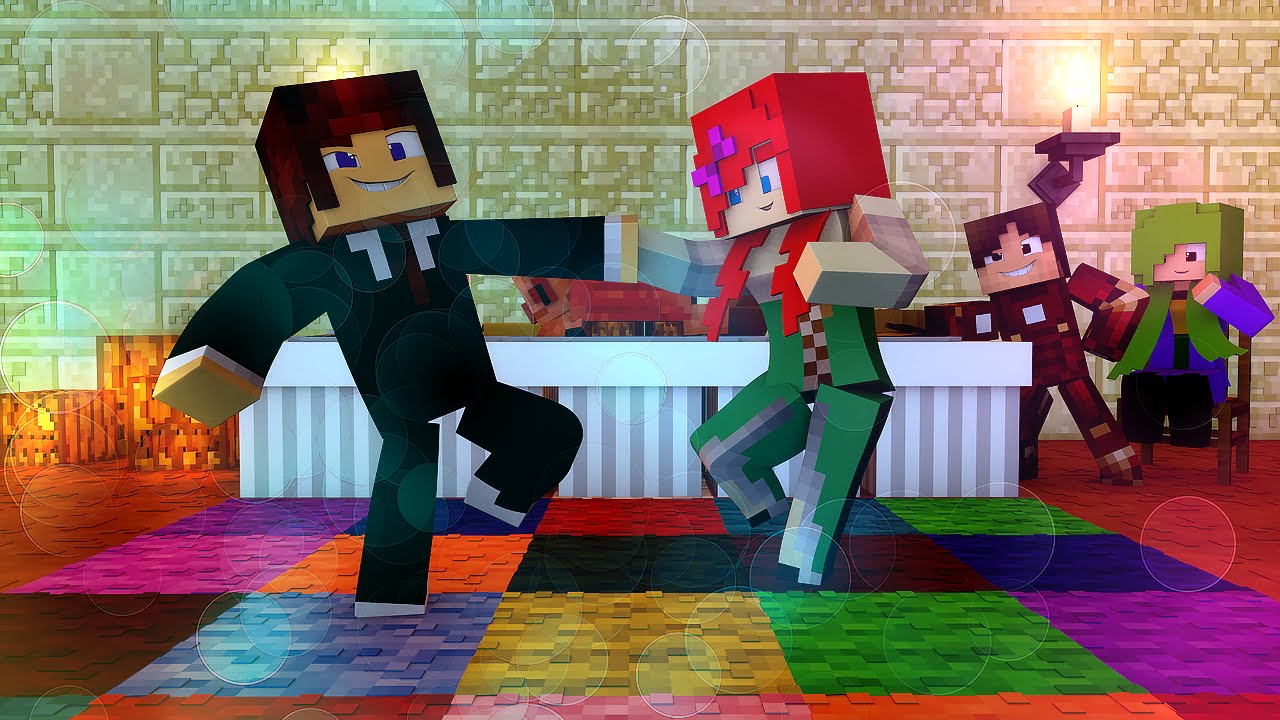 como namorar no the sims Minecraft: Namorada Perfeita #02 - Festa Fantasia Na Escola !!