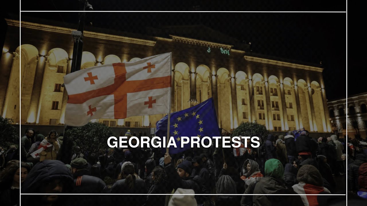 Police fire tear gas at Georgia protesters after PM delays EU bid