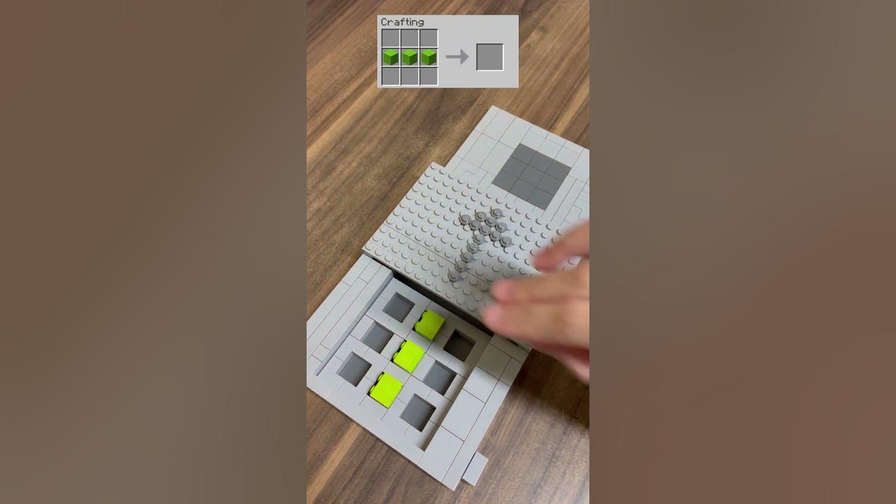 Crafting Minecraft Lime Bed BUT Lego! shorts YouTube