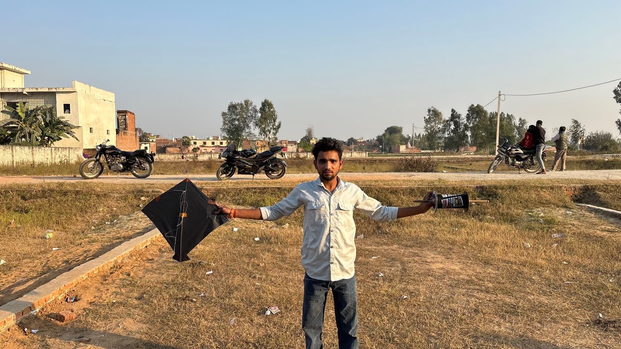 Kite Flying from Ground || kite fighting || kite video || vlog by shivansh