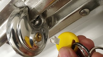 How we removed broken key, stuck inside lock, in storage unit, using a hole in the back of the lock.