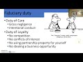 Business Law - Fiduciary Duty