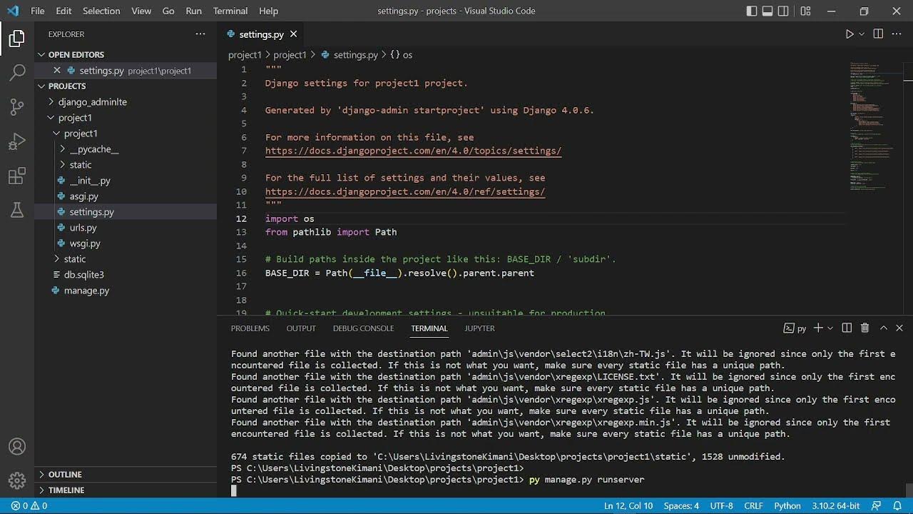 How to integrate Django Python Admin Interface with AdminLTE. The ...