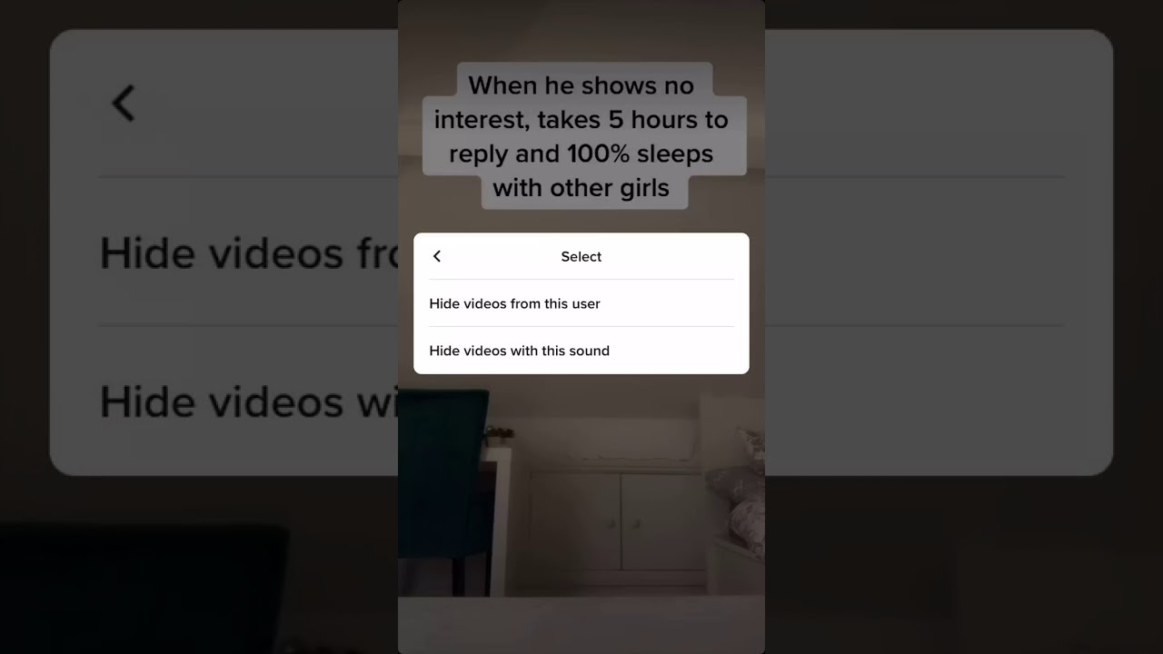 TikTok not interested setting overview YouTube