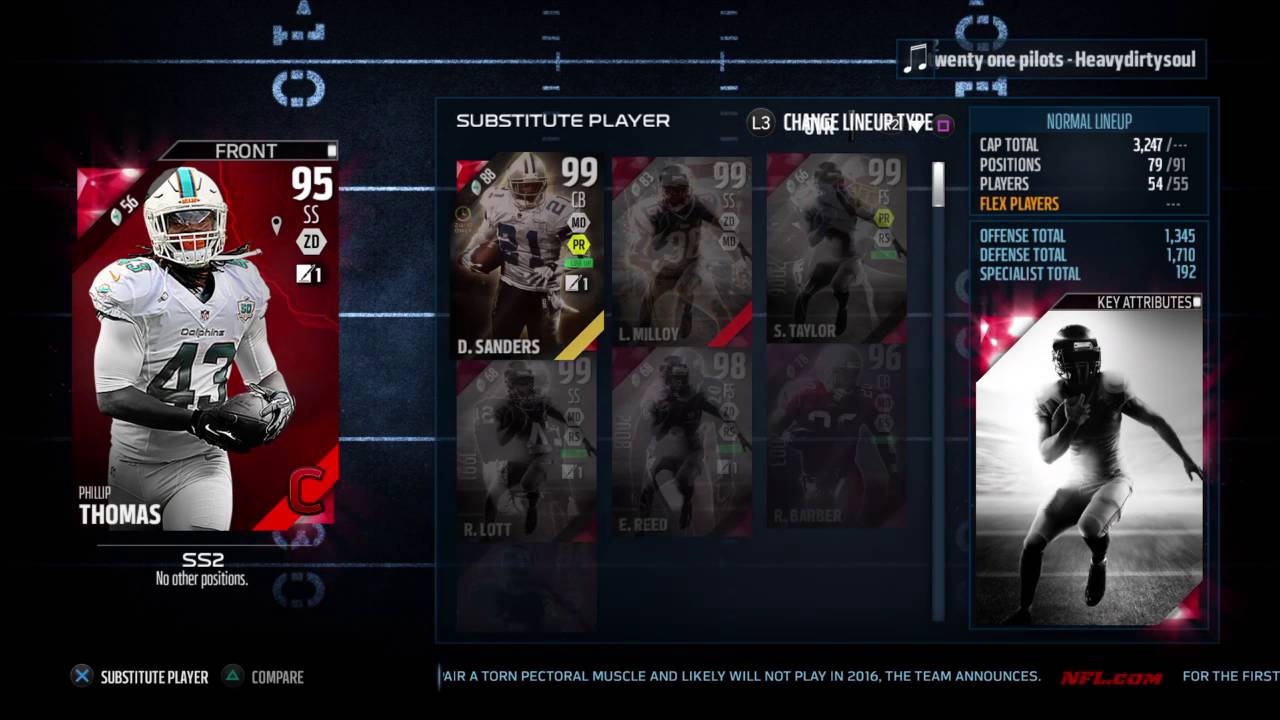 Madden NFL 16_Lawyer Milloy 4th of July Master Set YouTube