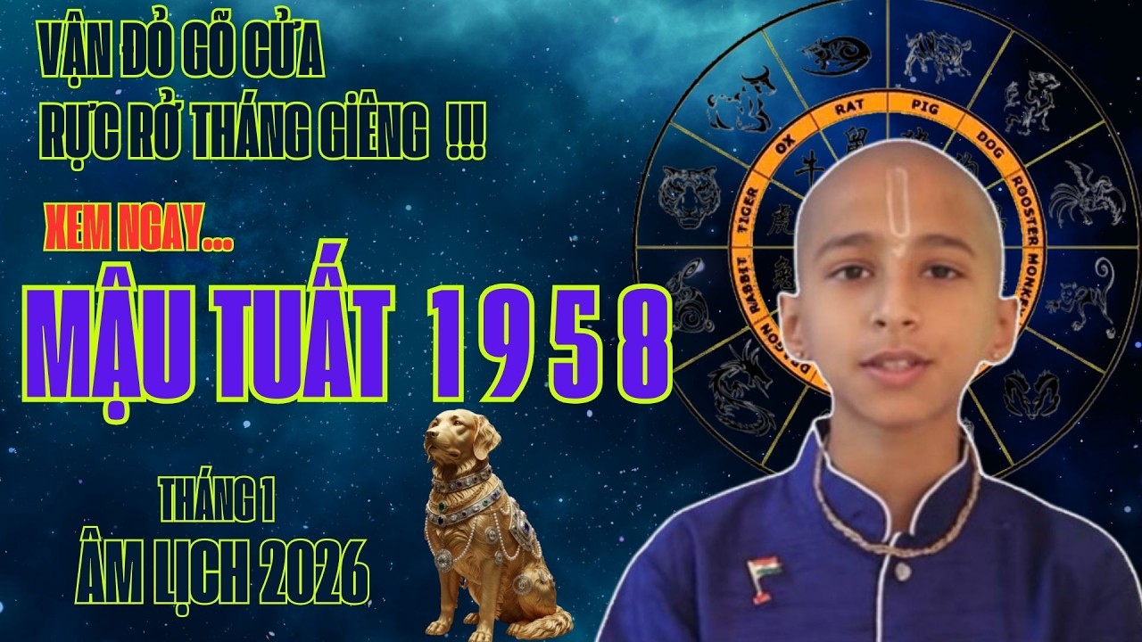 Mậu Tuất 1958 Rực Rỡ Tháng Giêng 2026: Thời Cơ Vàng Hốt Bạc, Phú Quý Tự Tìm Đến !