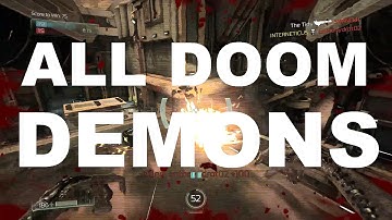 DOOM - All Multiplayer Demons  - Revanant, Prowler, Mancubus & Baron Of Hell - Gameplay