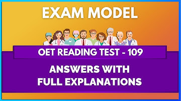 OET READING TEST - 109 | MIHIRAA