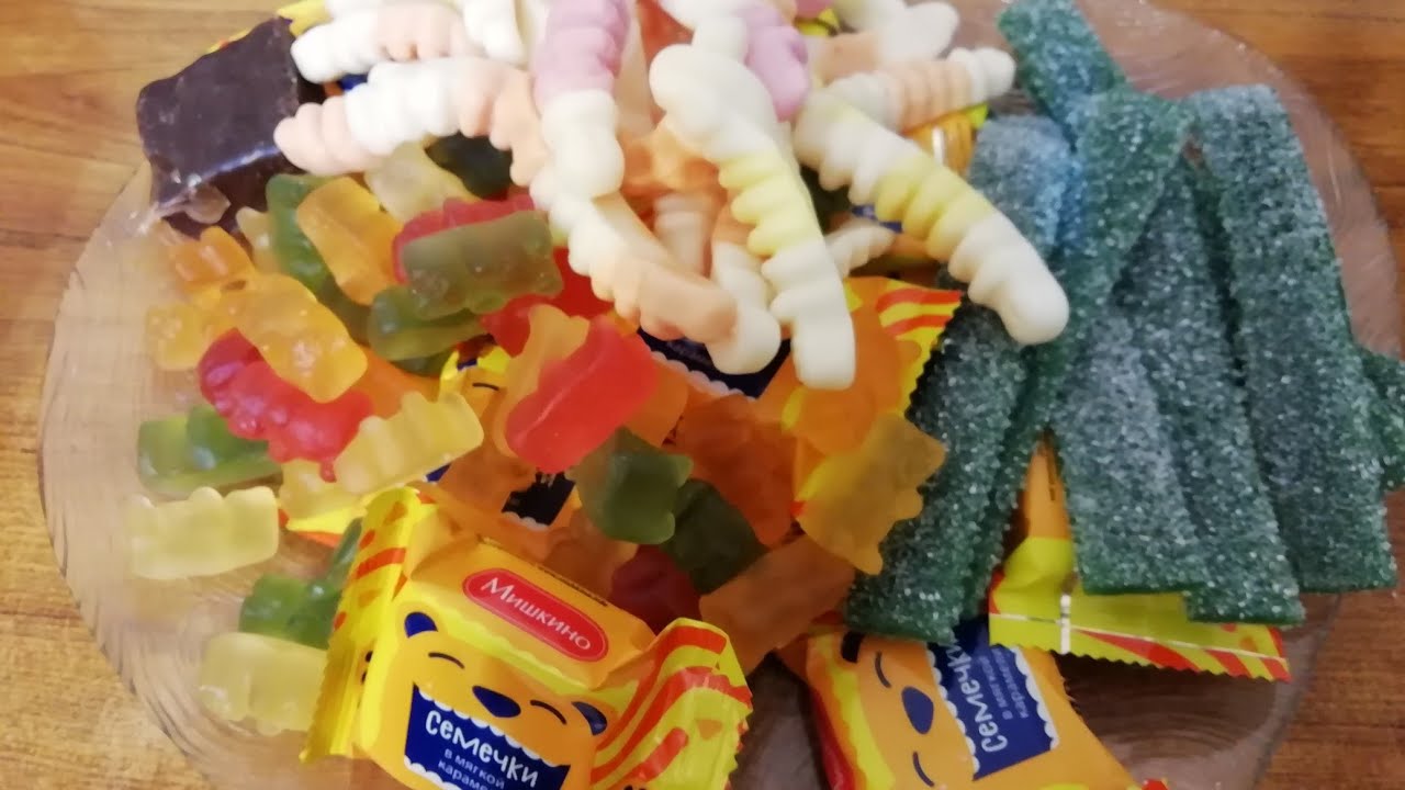 АСМР ИТИНГ 😋 МАРМЕЛАДКИ, ЖЕВАСТИКИ И ТЯНУЧКИ 👌 🍭🍬🍡🍇🍊🍊🍒