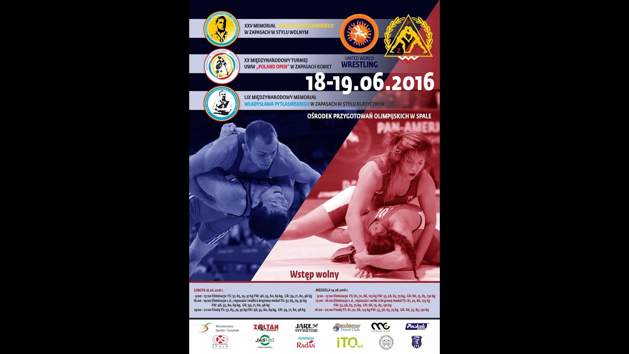 SportZona.pl - WRESTLING - Pytlasinski/Ziolkowski/Poland OPEN 2016 - Day 1, Mat 3 (afternoon)