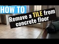 How to Remove Tile from a Concrete Floor