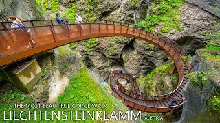 LIECHTENSTEINKLAMM AUSTRIA    The Most Beautiful Gorge Walk In Austria 8K
