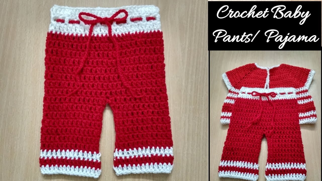 Easy and Quick Crochet Baby Pants /Leggings/Pajama /Trousers -  [ Hindi with English subtitles ]