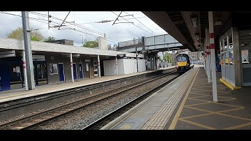 Class 222 passing St Albans City with a HUGE 2 TONE DOPPLER!