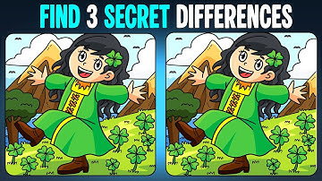🧩 Spot the 3 Differences | Can You Find Them All? 《A Little Difficult》 🧩 | Puzzle Land