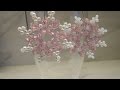 How To Make Delicate Pink Beaded Snowflakes - DIY Style Tutorial - Guidecentral