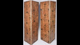 PAIR OF ANTIQUE ENGLISH BI-FOLD SCREENS by Chez Pluie Provence 11 views 5 months ago 1 minute, 1 second