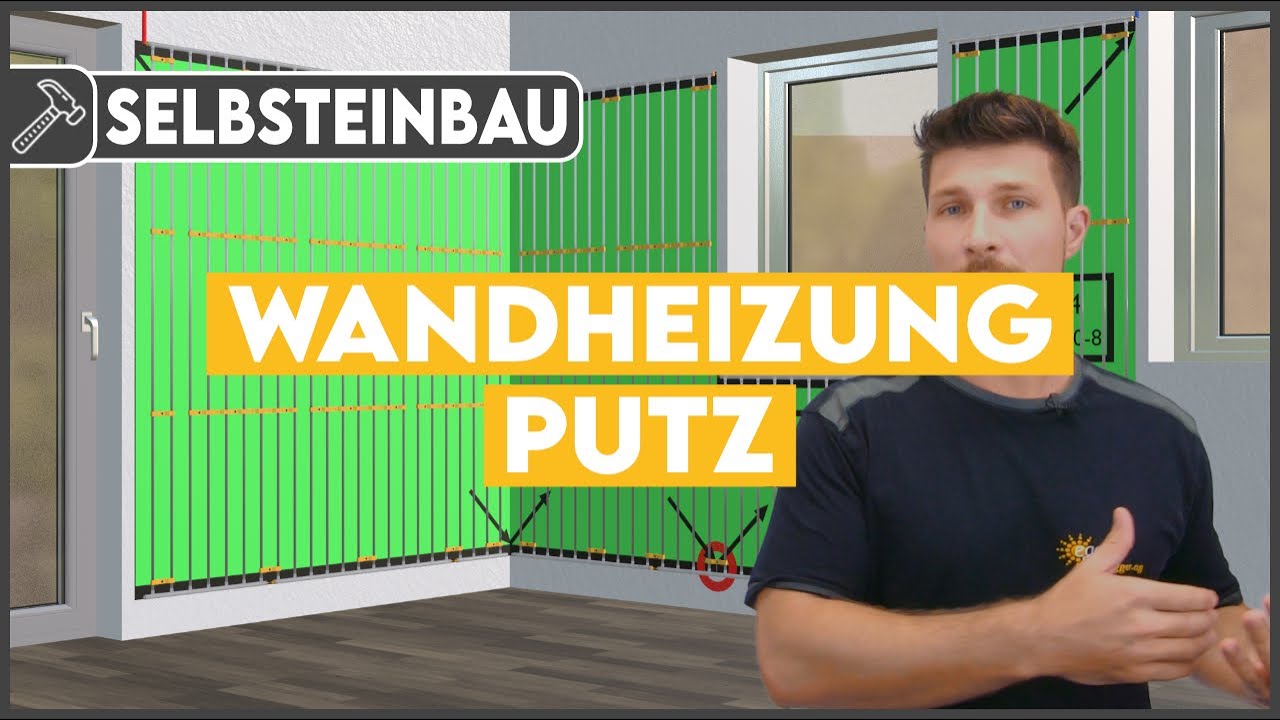 Selbsteinbau egger Wandheizung im Putz