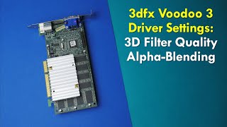 3dfx Voodoo 3 Driver Settings 3D Filter Quality and Alpha Blending screenshot 2