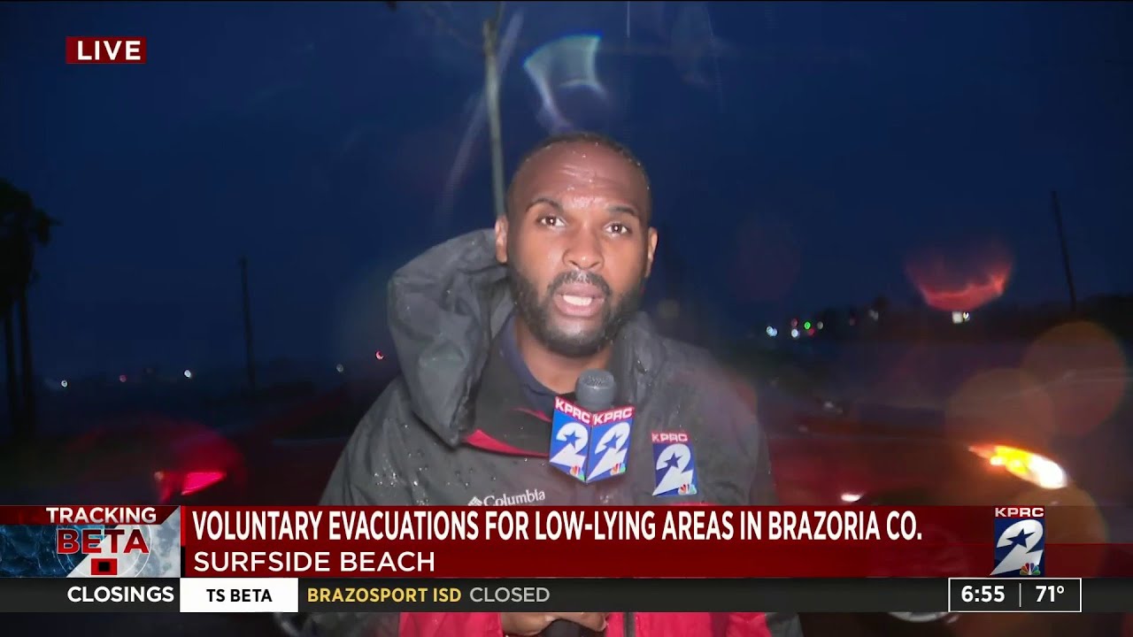 Voluntary evacuations for low-lying areas in Brazoria County