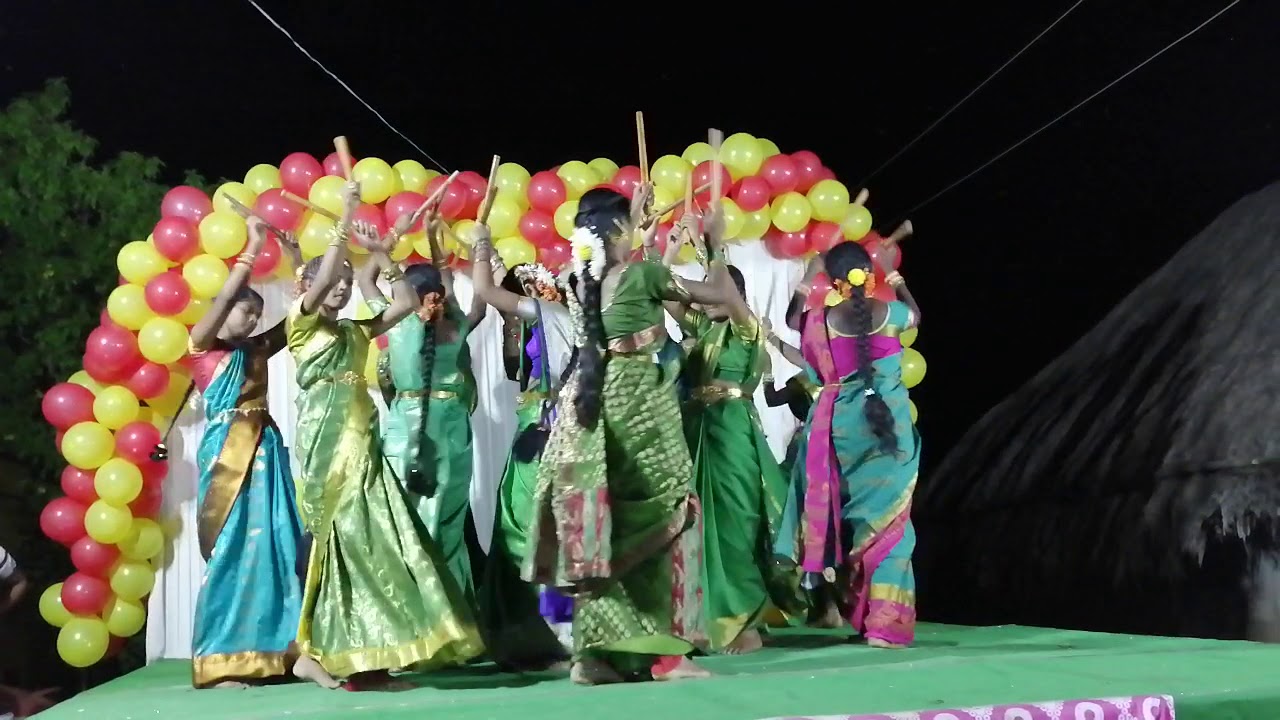 Pacha pachani palle Kolatam dance performance by my students got first prize