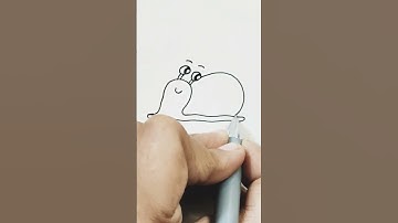 Draw snail 🐌🐌|| Easy drawing #shorts #youtube #creative #drawing