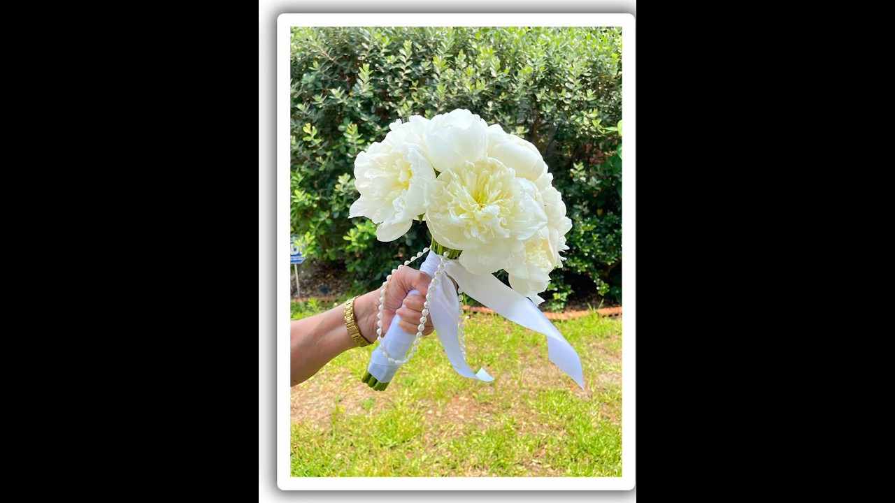 Peonies bridal bouquet, send message to order 