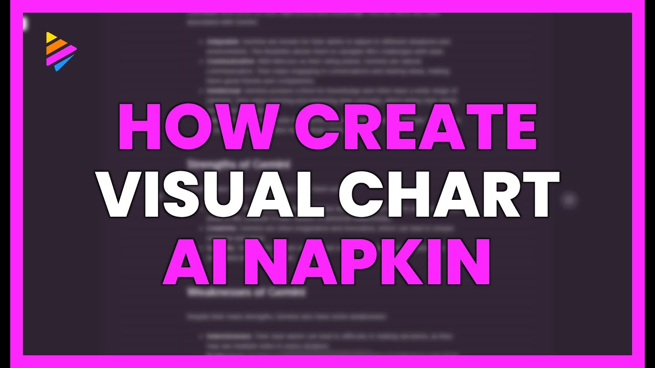 HOW to CREATE a VISUAL CHART with AI NAPKIN - YouTube