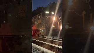 CSX ET44AH #3220 Leads CSX M804 Through The Final Hour Of Daylight At Voorheesville NY