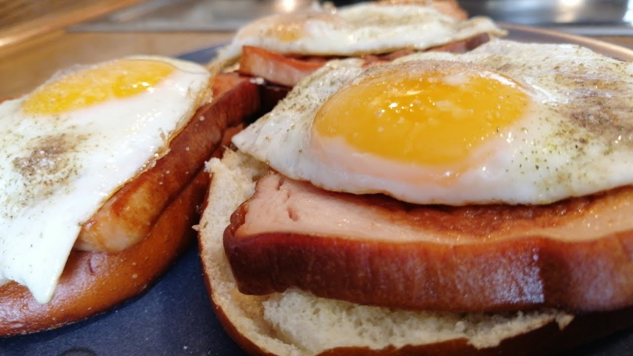 Kochen Leberkäse Schnelle Rezepte|Leberkäse mit Ei und Brötchen für ...