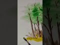 land scape painting with poster colour