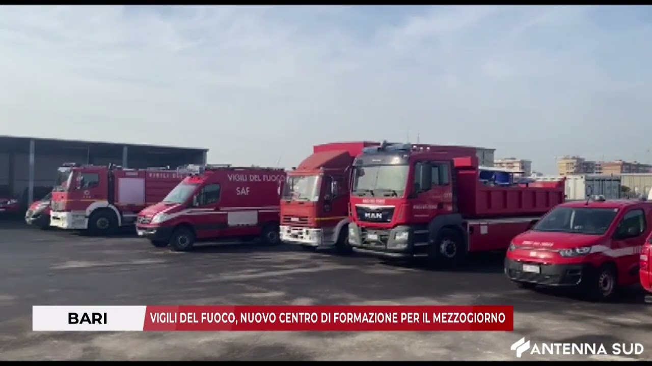 16 GENNAIO 2026 - BARI: VIGILI DEL FUOCO, NUOVO CENTRO DI FORMAZIONE PER IL MEZZOGIORNO