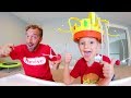 Father & Son PLAY CHOW CROWN! / Chomp The Snacks!