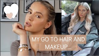 MY CURRENT GO TO HAIR AND MAKEUP 🤎 AN OPEN/CHATTY GRWM | BEAUTYWORKS AD | MOLLYMAE