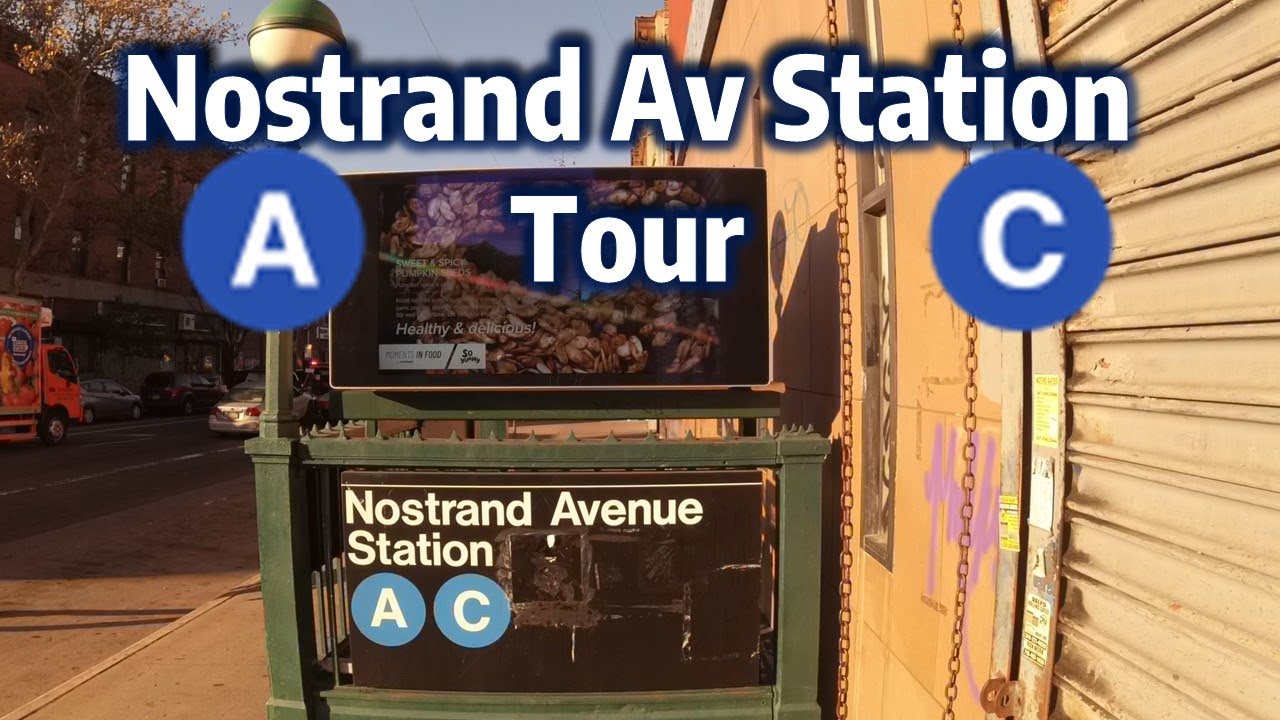 ᴴᴰᴿ ᴴᴰ⁶⁰ Nostrand Avenue A & C Subway Station Tour YouTube