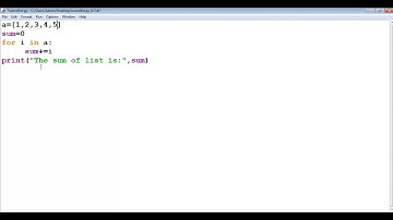 Find Sum of a list in python Programming - Softwoodcoder