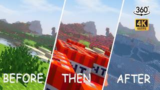 I Replaced ALL Grass with TNT in Minecraft 360° VR | Biggest Explosion EVER