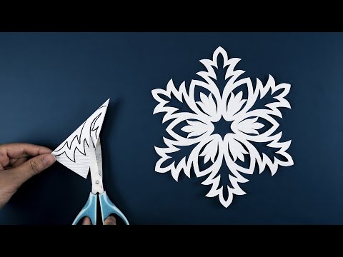 Video: How to Make Snowflakes Out of Paper: 10 Steps