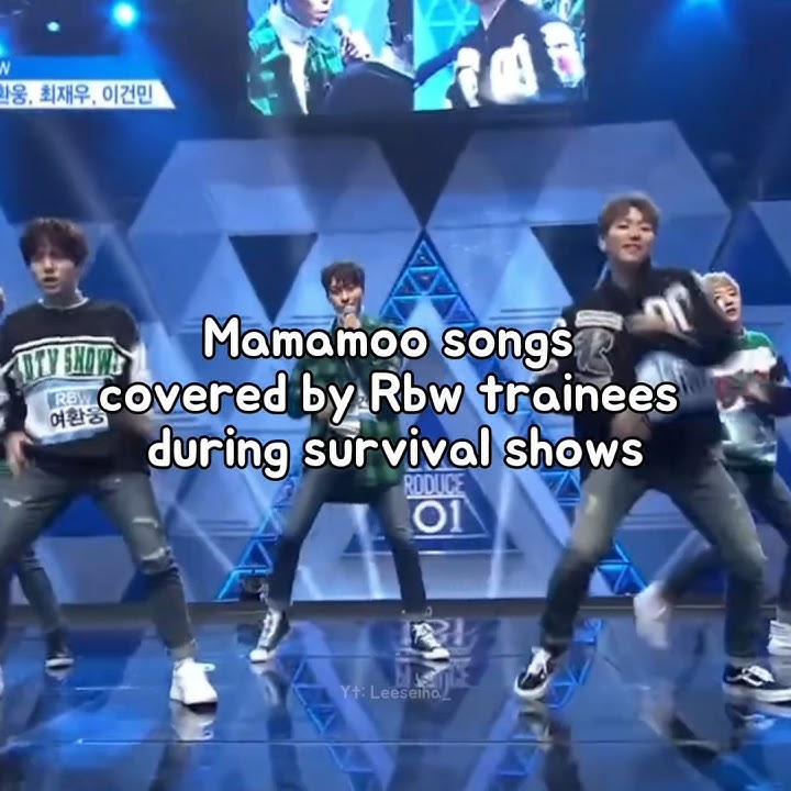 Mamamoo songs covered by Rbw trainees during Survival shows #kpop #shorts