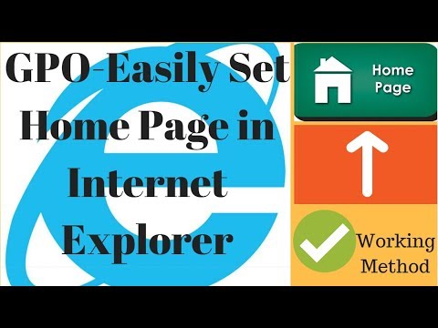 Create Group Policy to set Internet Explorer 8 Home Page - Windows Server 2012 R2