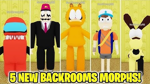 How to get ALL 5 NEW BACKROOMS MORPHS in Backrooms Morphs (ROBLOX)