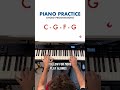 Piano Practice -  C   G   F   G  (Chord Progression Exercise)