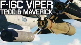 DCS F16C Viper TPOD to AGM65 Maverick MAN & AUTO Handoff Tutorial