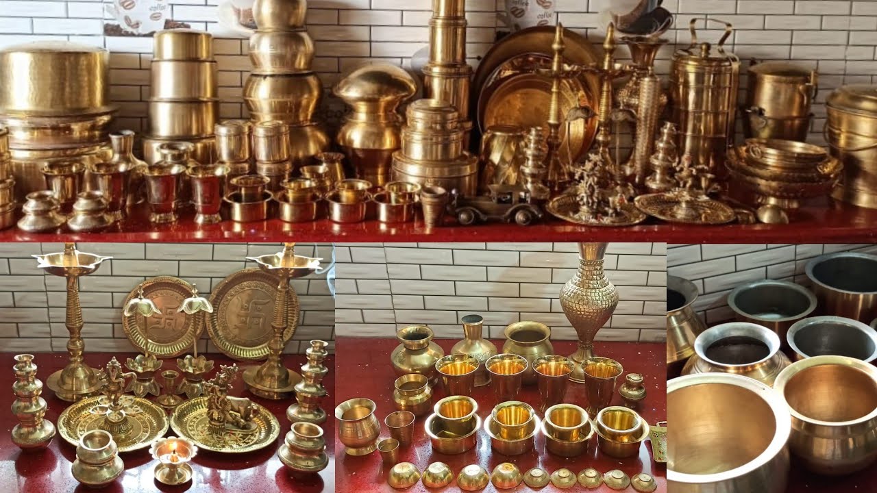 Brass items and utensils collectionhow to easily clean brass materials