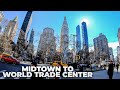 ⁴ᴷ⁶⁰ Cycling NYC : Midtown Manhattan to World Trade Center via Broadway